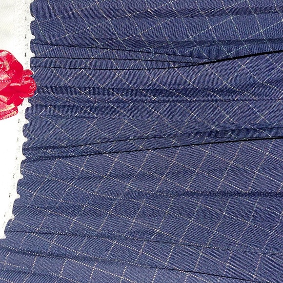 Piccolo Vintage Sailor Pleated Dress. Blue/white 2T - Picture 3 of 7